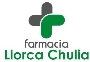 Un logotipo para una farmacia con una cruz verde y gris.