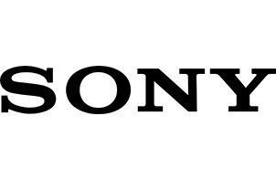 Logotipo de Sony en texto negro sobre fondo blanco.