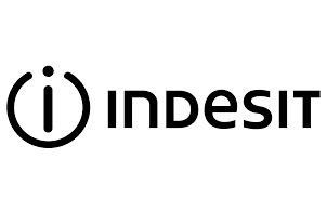 Logotipo de Indesit: un ícono de botón de encendido negro y la palabra