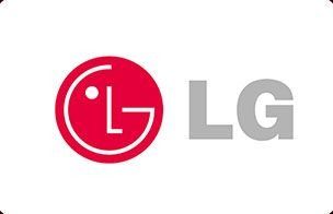 Logotipo de LG: Círculo rojo con una