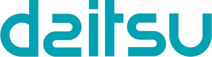 La palabra daitsu está escrita en azul sobre un fondo blanco.