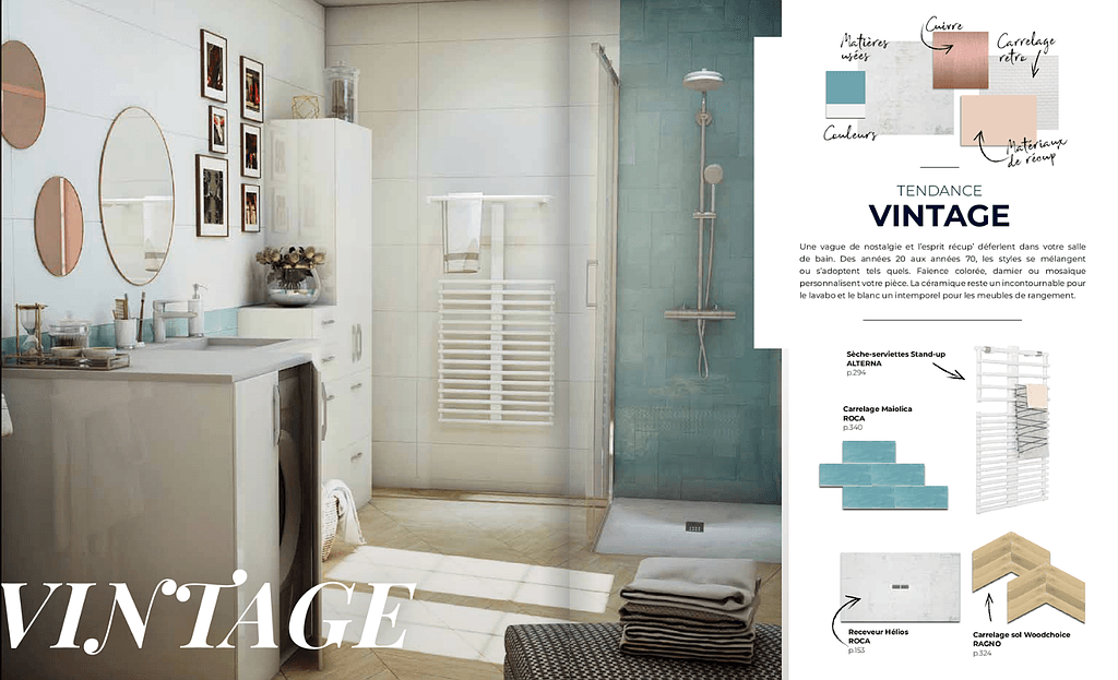 Salle de bains vintage