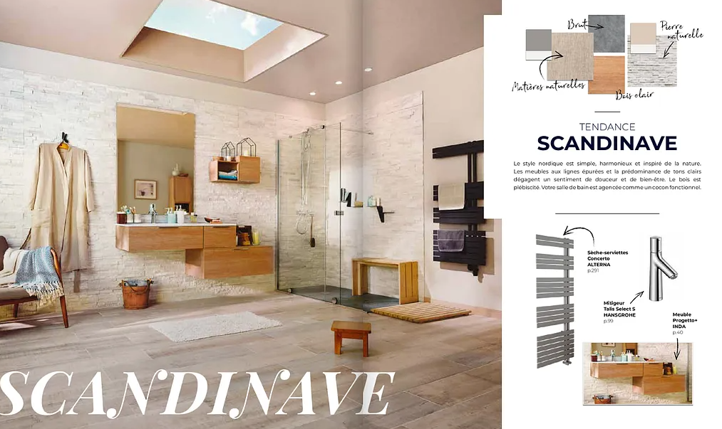 Salle de bains scandinave