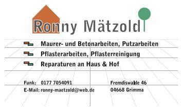 Ronny Mätzold Maurer- und Betonarbeiten -logo