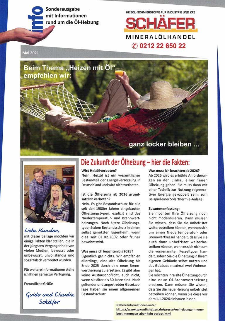 Beim Thema "Heizen mit Öl" empfehlen wir: ganz locker bleiben.