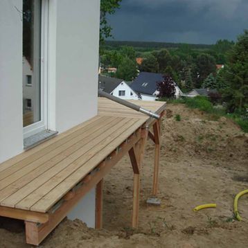 Terrasse freistehend