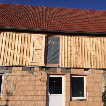 Fassadenarbeiten  bunt