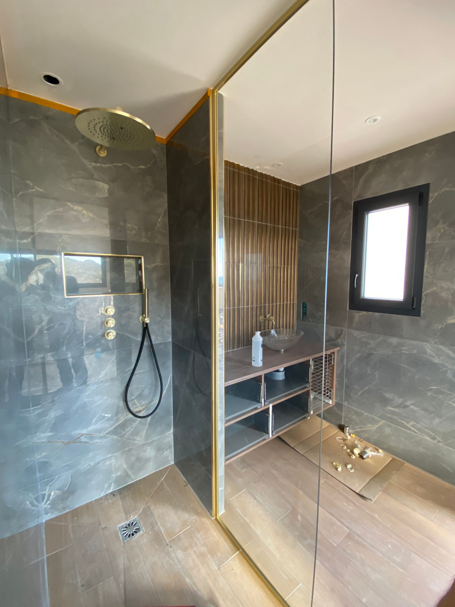 Parois de douche à l'italienne