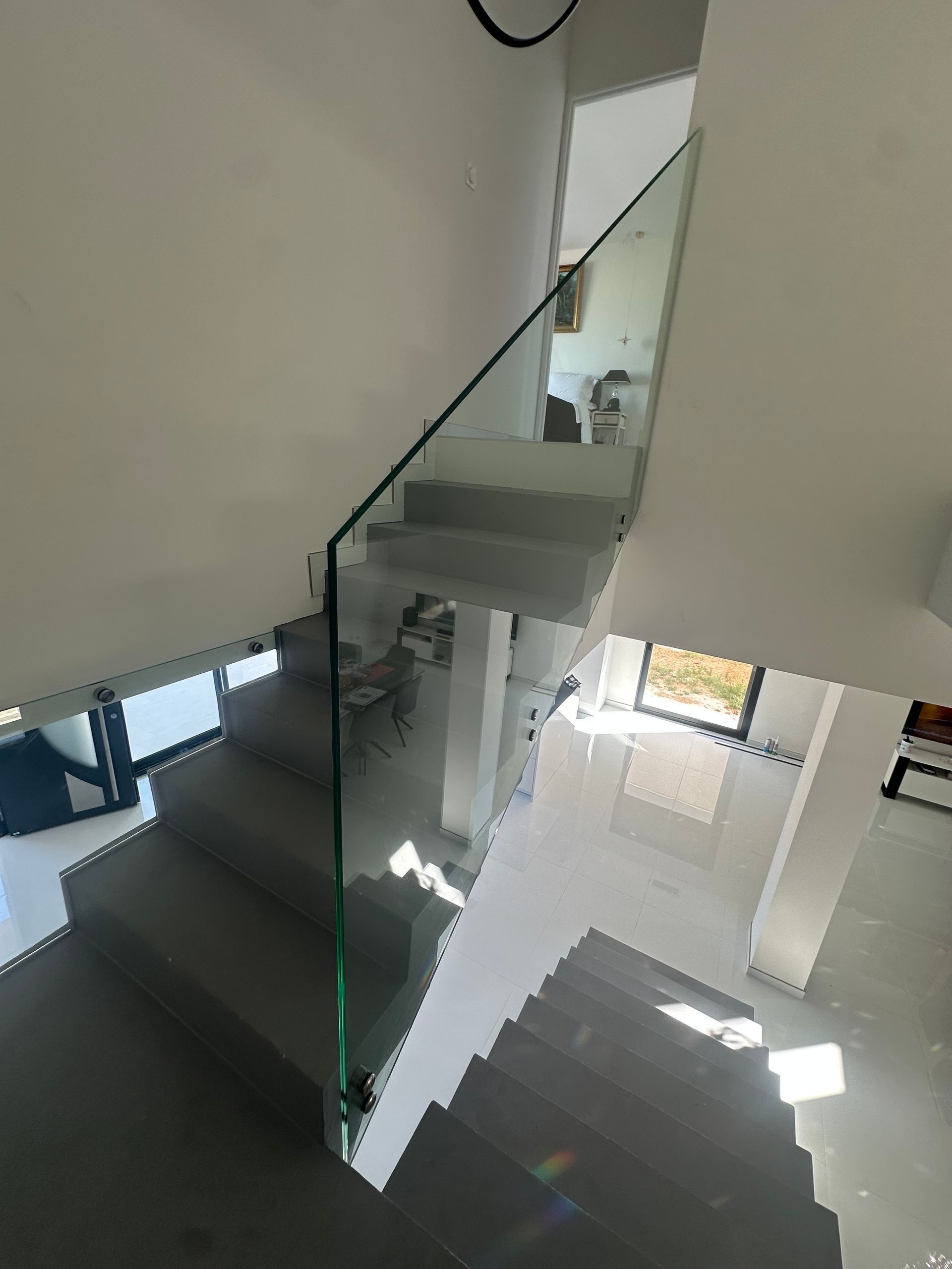 Garde-corps en verre sur mesure