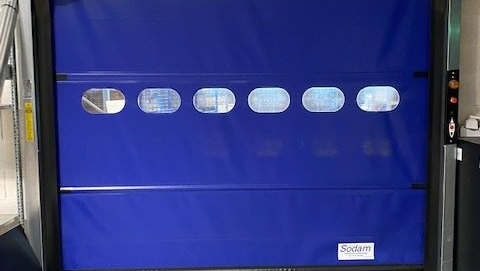 Fermeture industrielle : porte souple