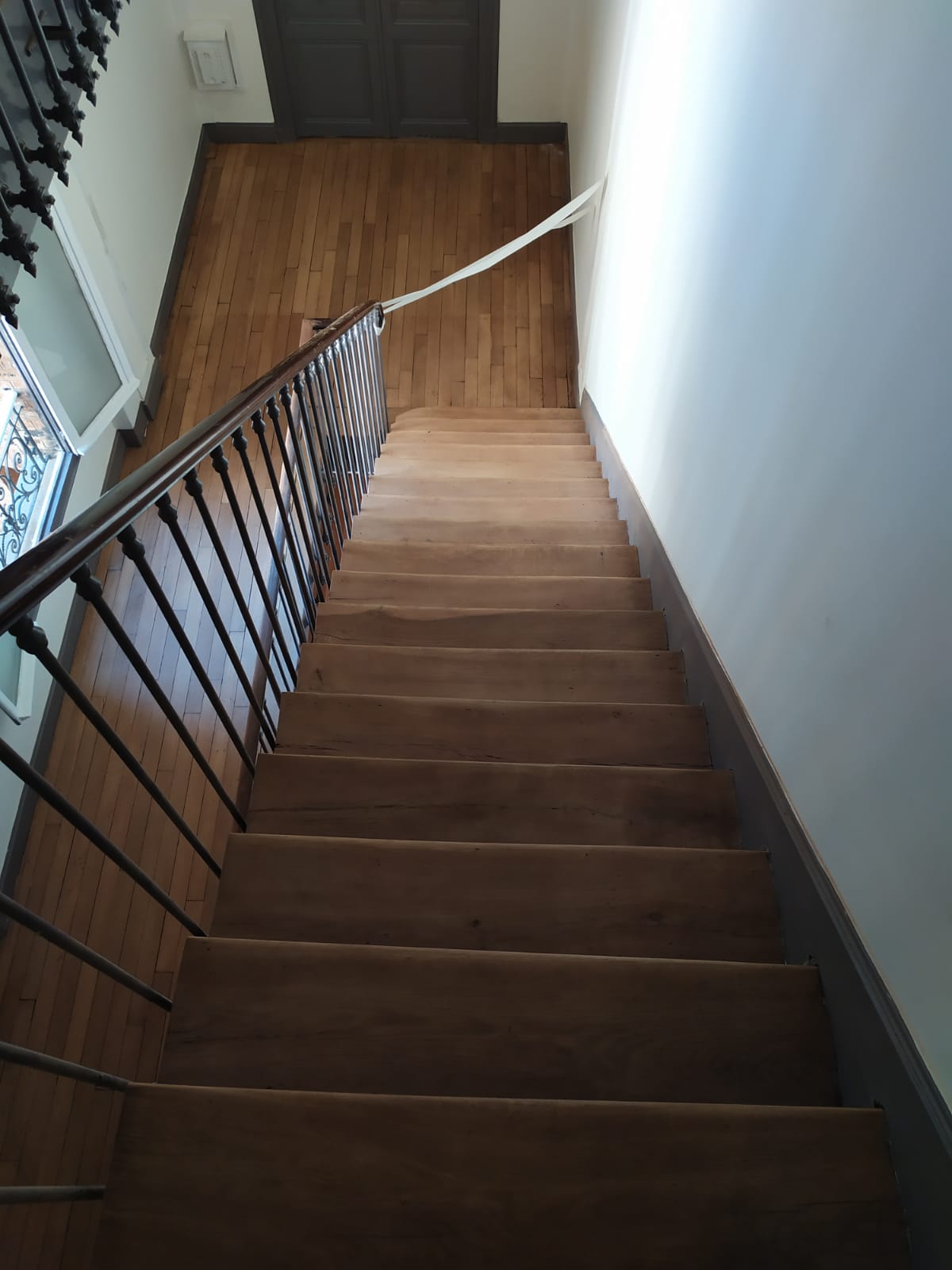 pose de parquet escalier