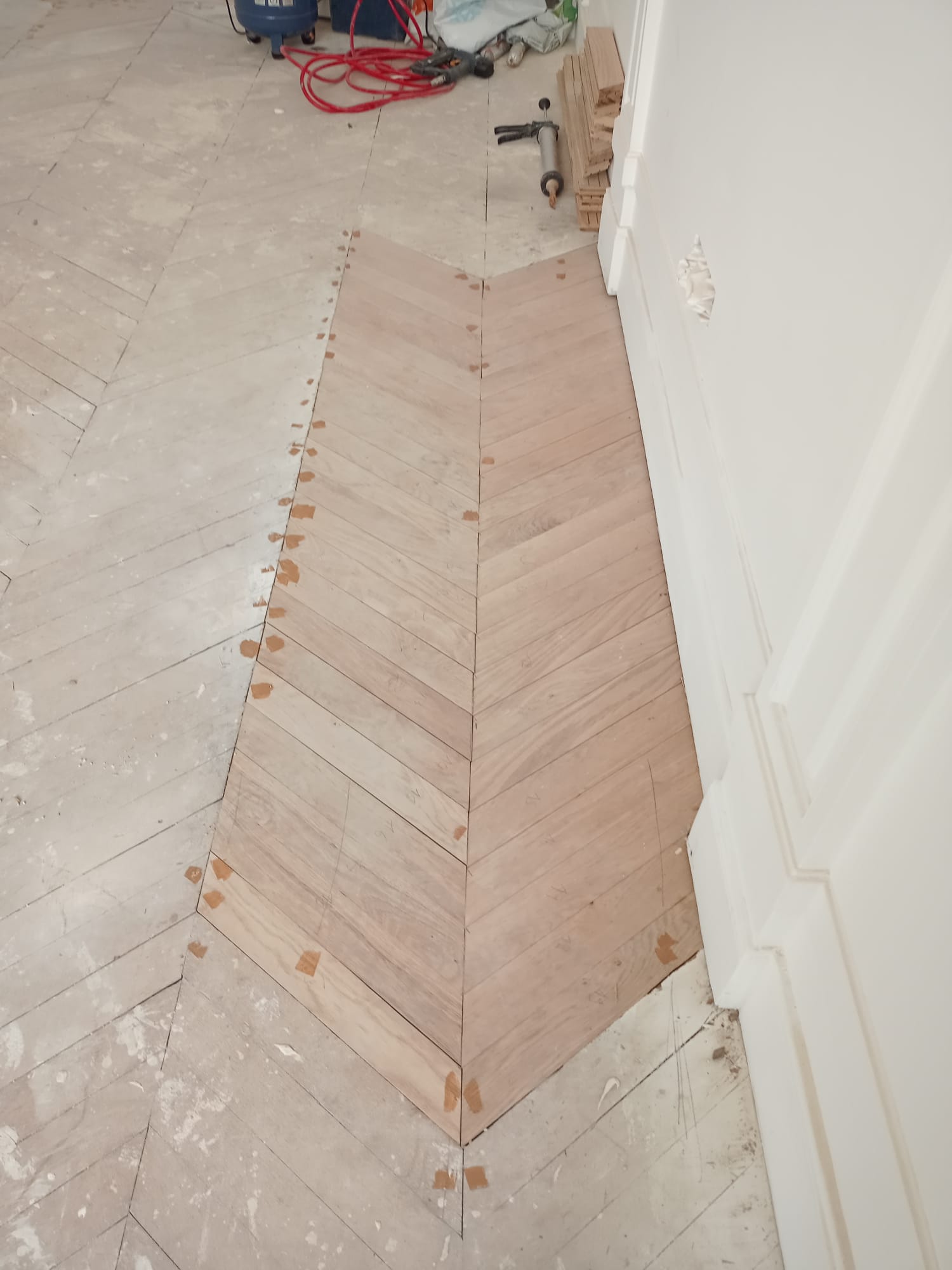 rénovation de parquet langeron avant