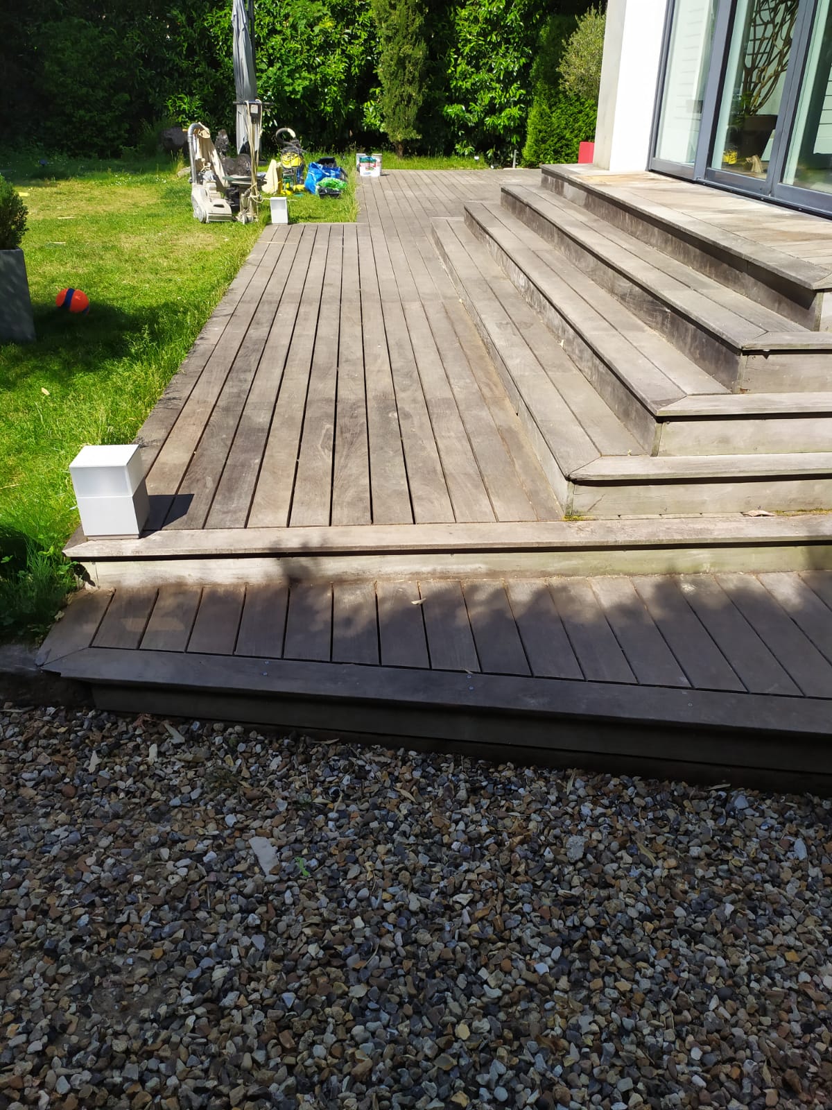 rénovation de parquet extérieur avant