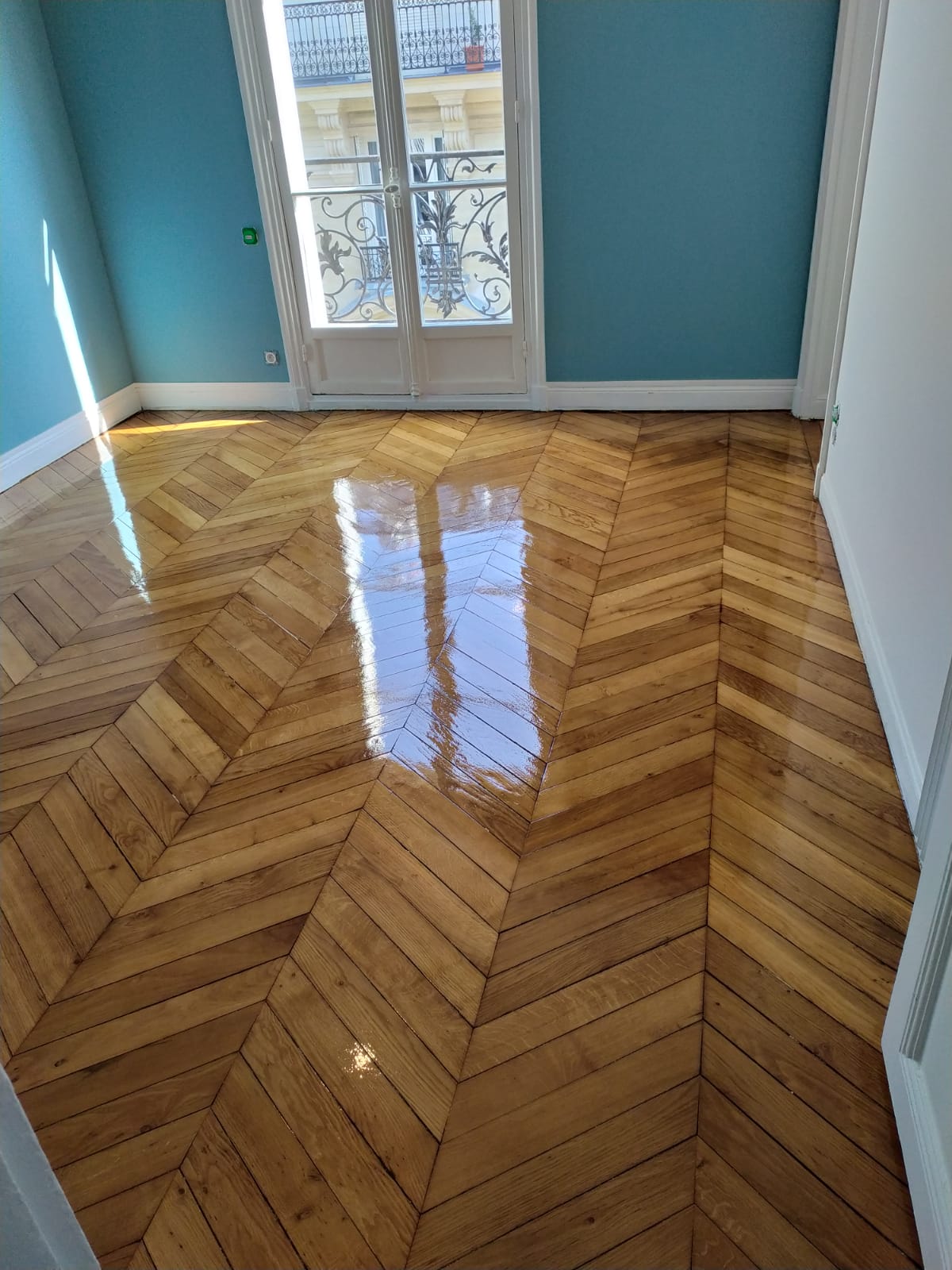 rénovation de parquet langeron après