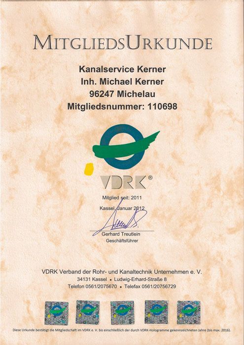 KSK Kanalservice Kerner, Inhaber: Michael Kerner, Michelau i. Ofr. | Rohrreinigung bei Verstopfung Kanalsanierung ohne Aufgraben Wurzelfräsen Fräsroboter Kanal-TV optische Dichtheitsprüfung Einbau von Rückstauklappen Schachtsanierung