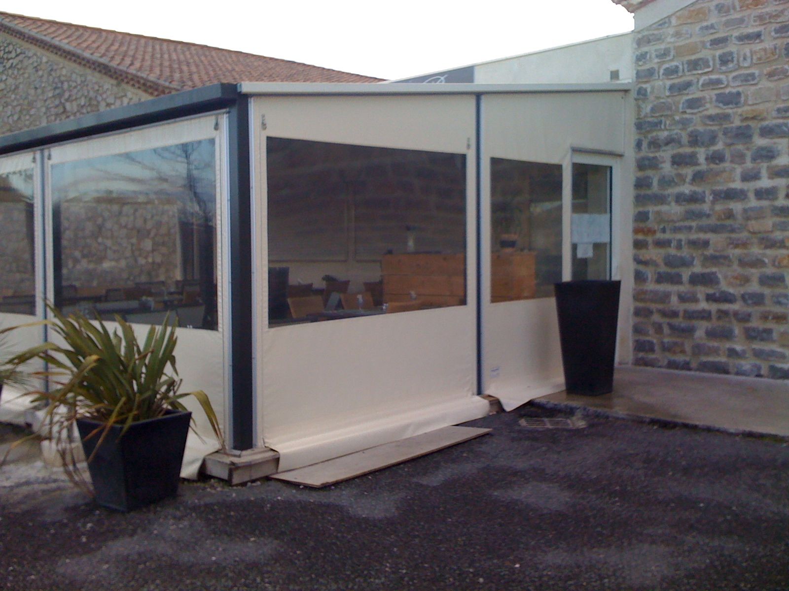 Fermeture de terrasse pour snack