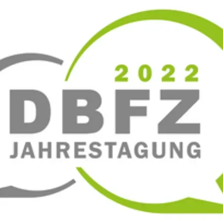 A logo for dbfz jahrestagung in 2022