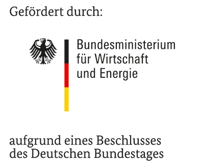 A logo for the bundesministerium for wirtschaft und energie