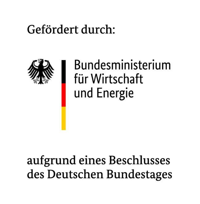 The logos for the bundesministerium for wirtschaft und klimaschutz and zim