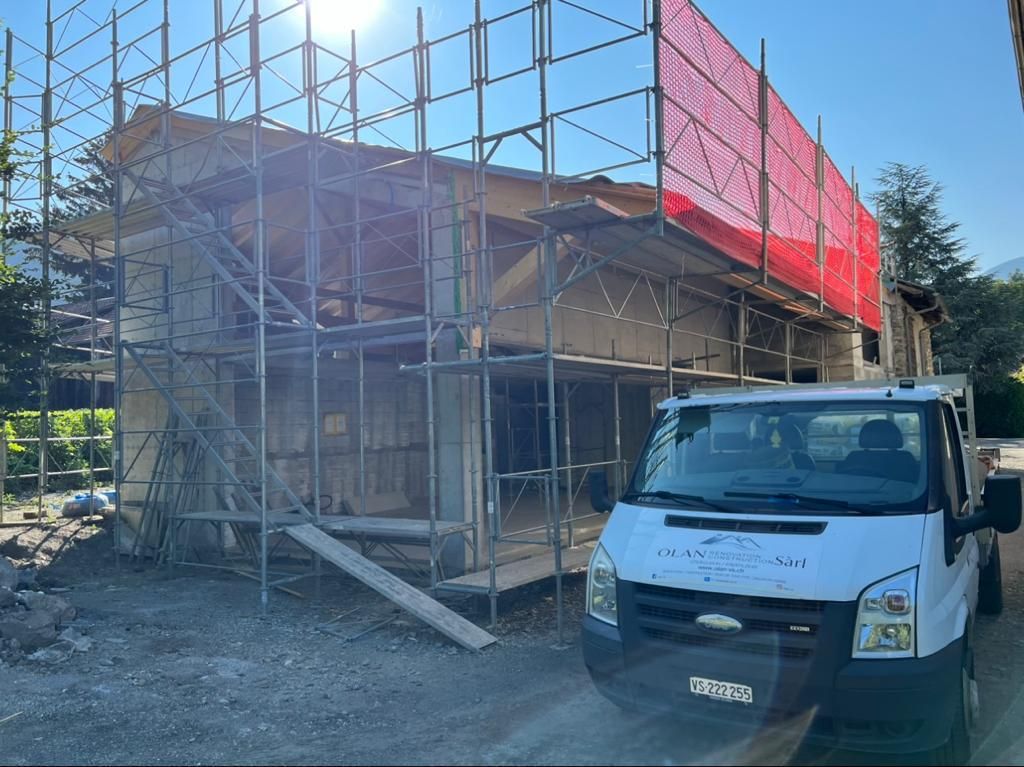 Travaux de rénovation sur maison