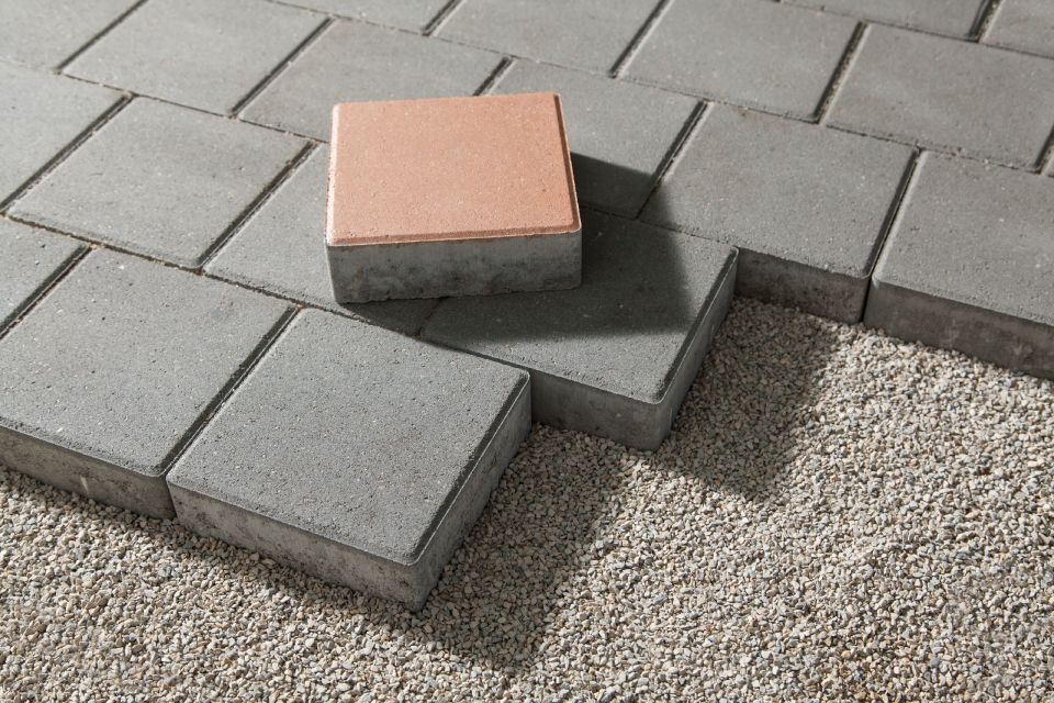 pose de pavés, création de chemins en pavés