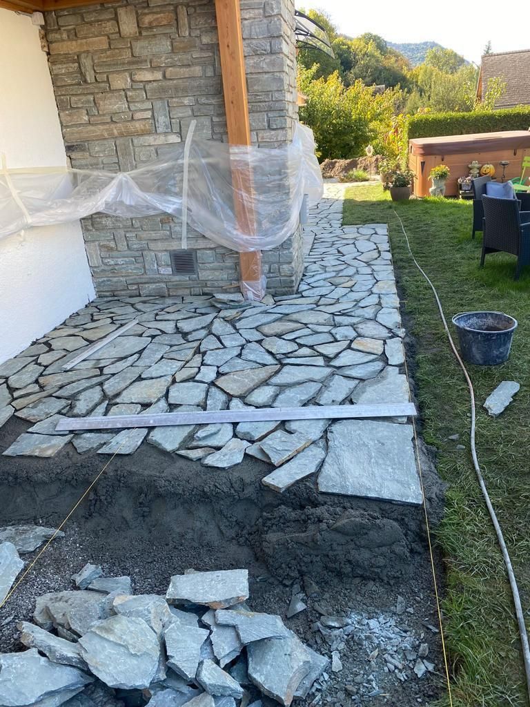 construction dalle en pierre