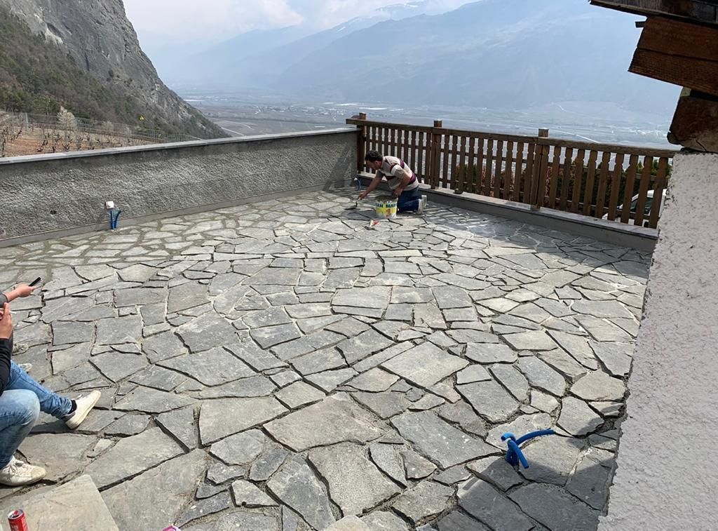 construction dalle en pierre