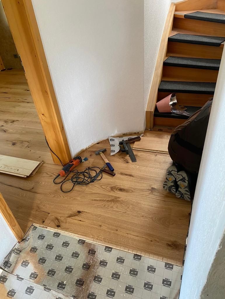 pose de revêtement de sol