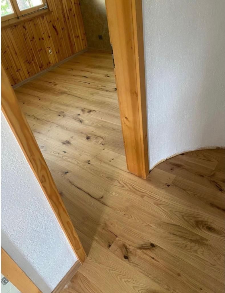 Pose de parquet chambre et corridor