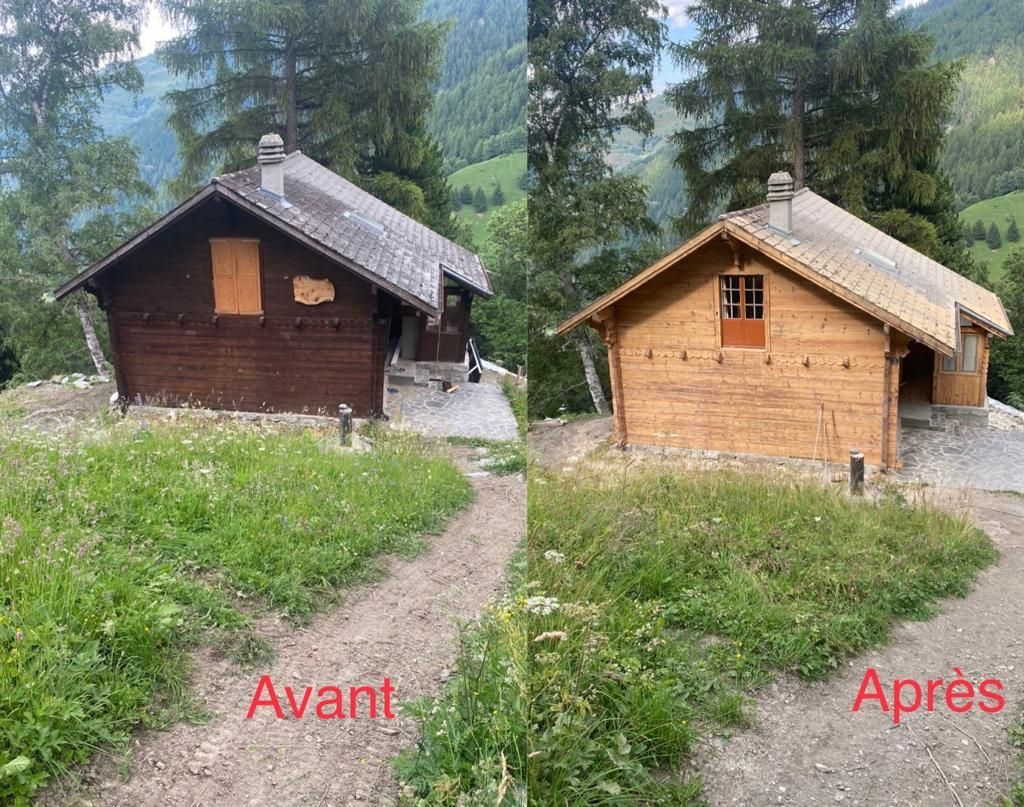 Aerogommage – hydrogommage - Sablage de chalet