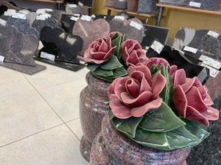 Fleurs en céramique