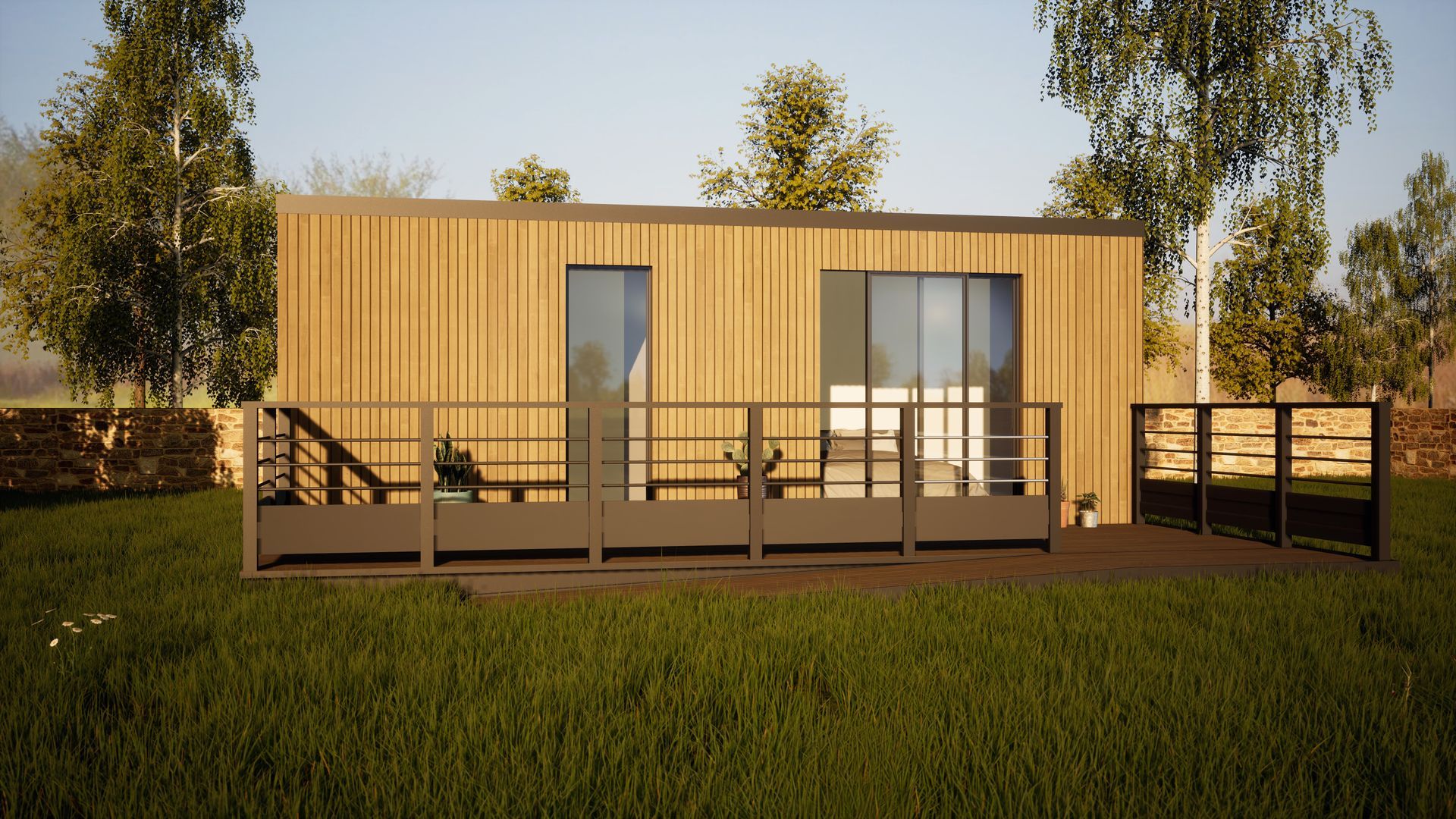 Studio de jardin en 3D
