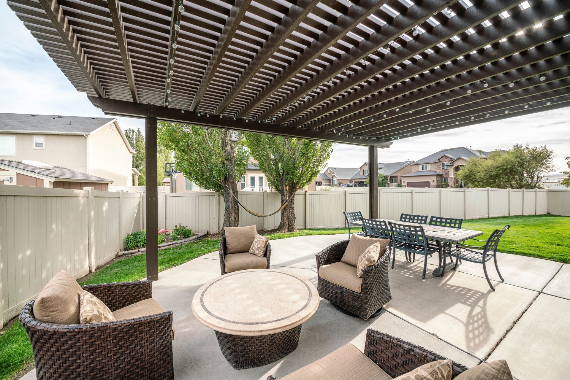 Terrasse avec pergola