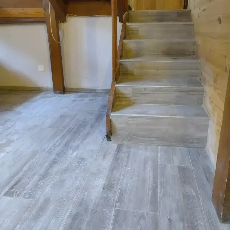 Carrelage de style parquet