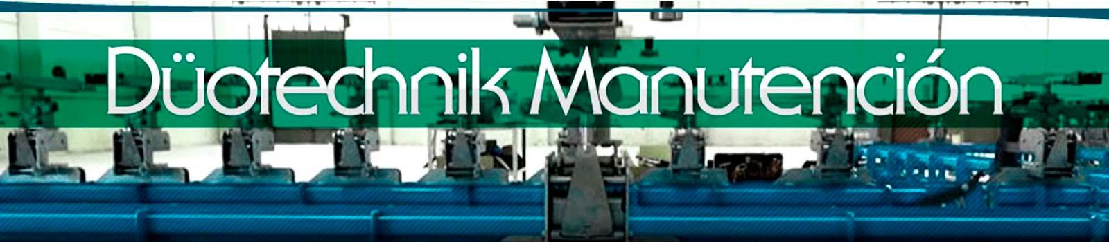 Un cartel que dice duotechnik manutencion
