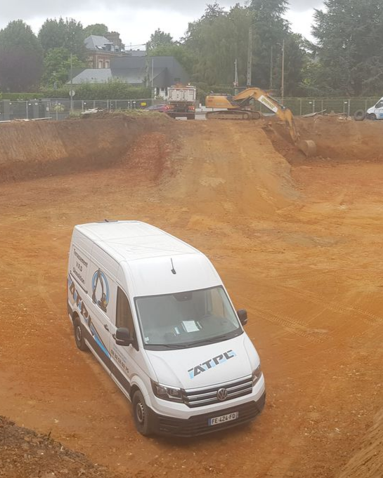 Travaux de terrassement - préparation pour un projet de construction