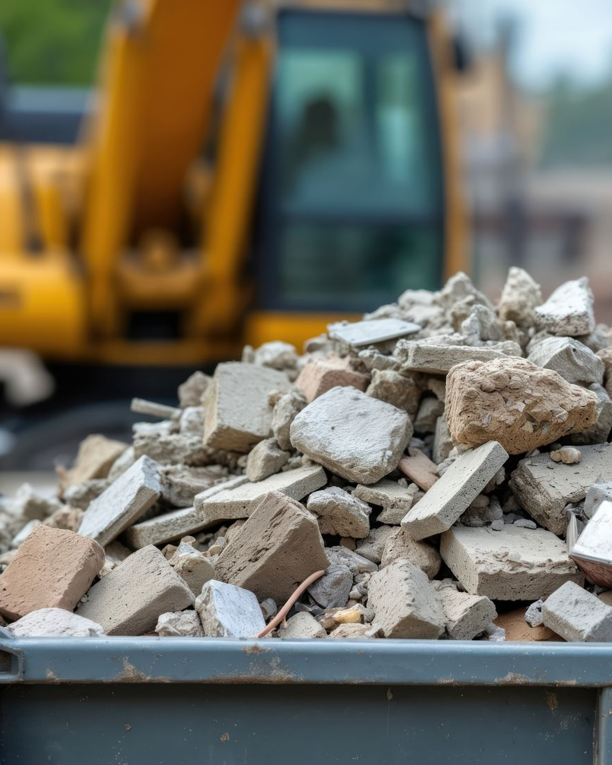 Grand chantier de terrassement - creusement de tranchées