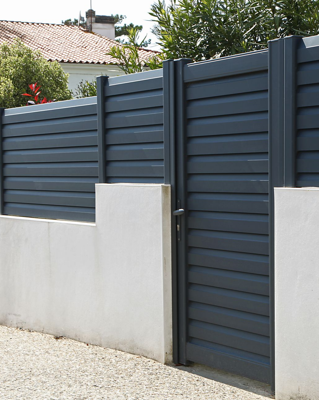 Clôtures occultantes couleur gris anthracite