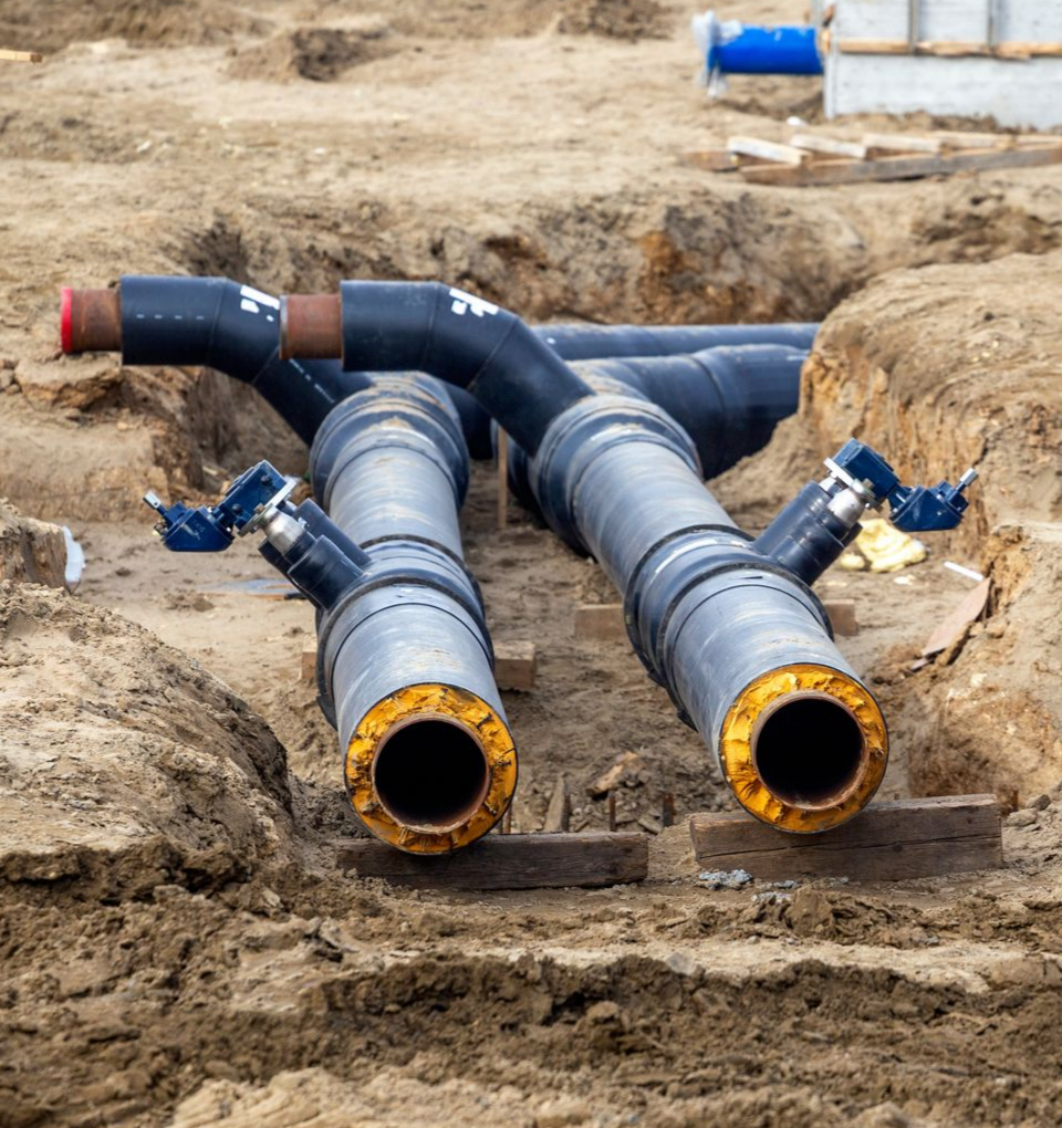 Assainissement - tuyaux de raccordement des systèmes d'assainissement