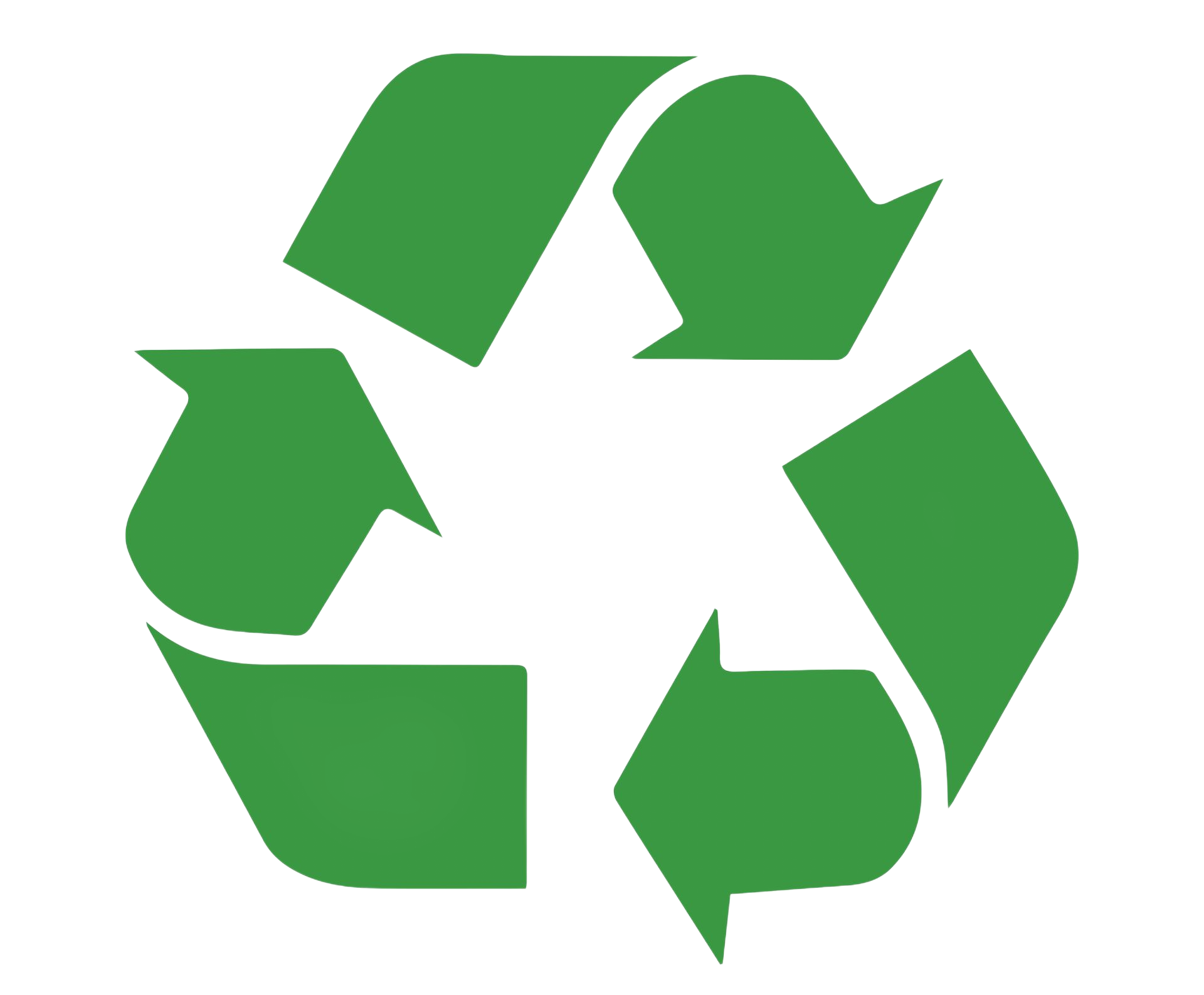 Logo du recyclage : 3 flèches vertes