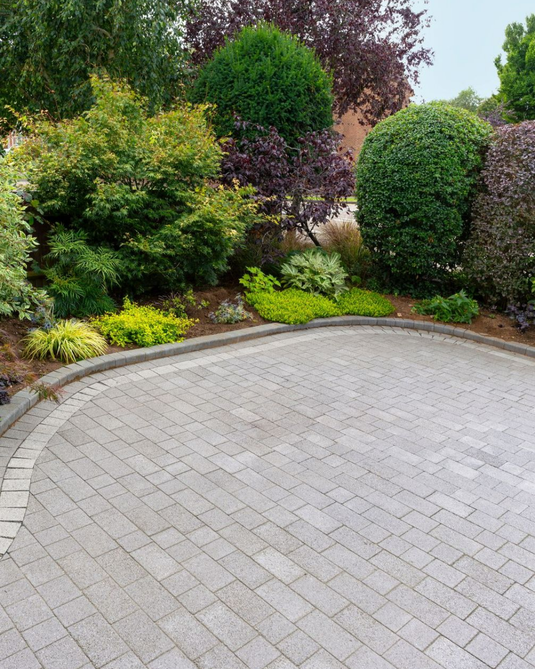 Aménagement paysagé avec un jardin arboré