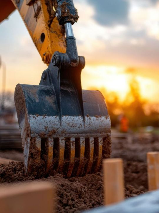 Bras hydraulique d'une minipelle