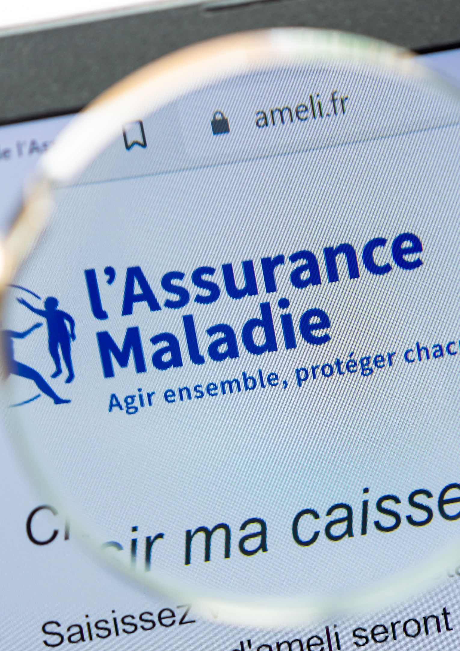 Un écran noté ameli.fr : l'assurance maladie