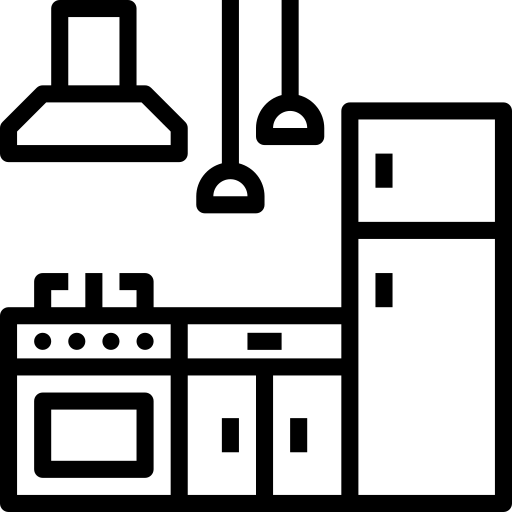 Une cuisine qui représente les installations électriques aux normes