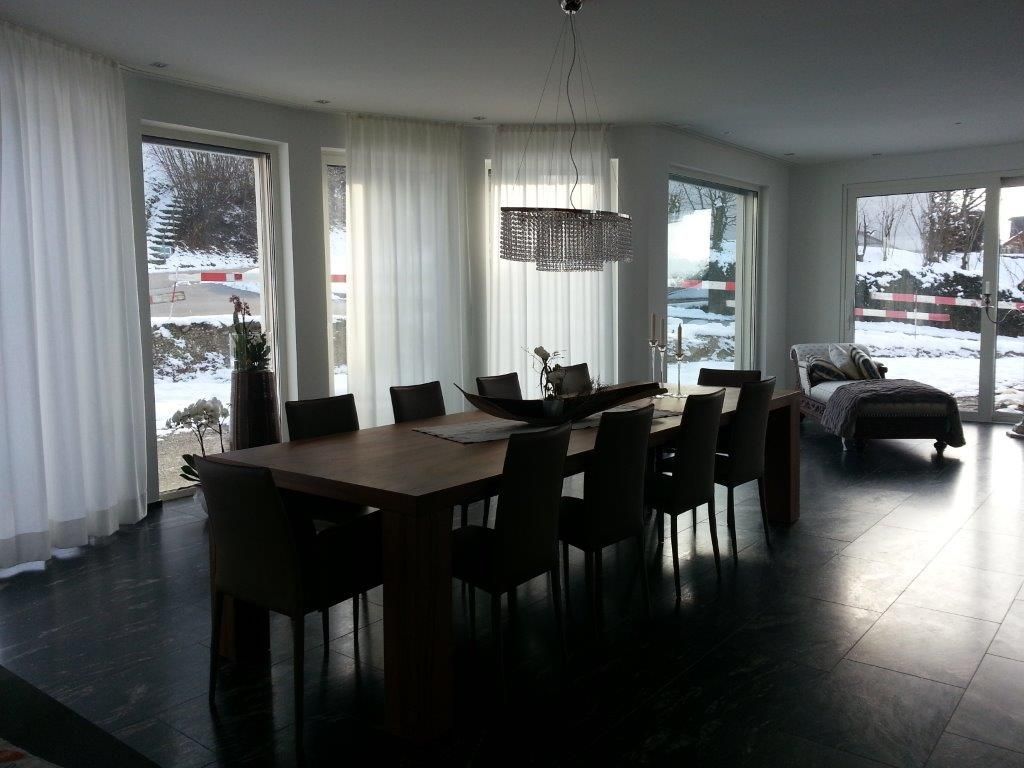 Wohnzimmer - Neubauvilla in Rothrist - Babele Bausanierungen GmbH