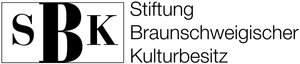 A black and white logo for stiftung brandenburgischer kulturbesitz