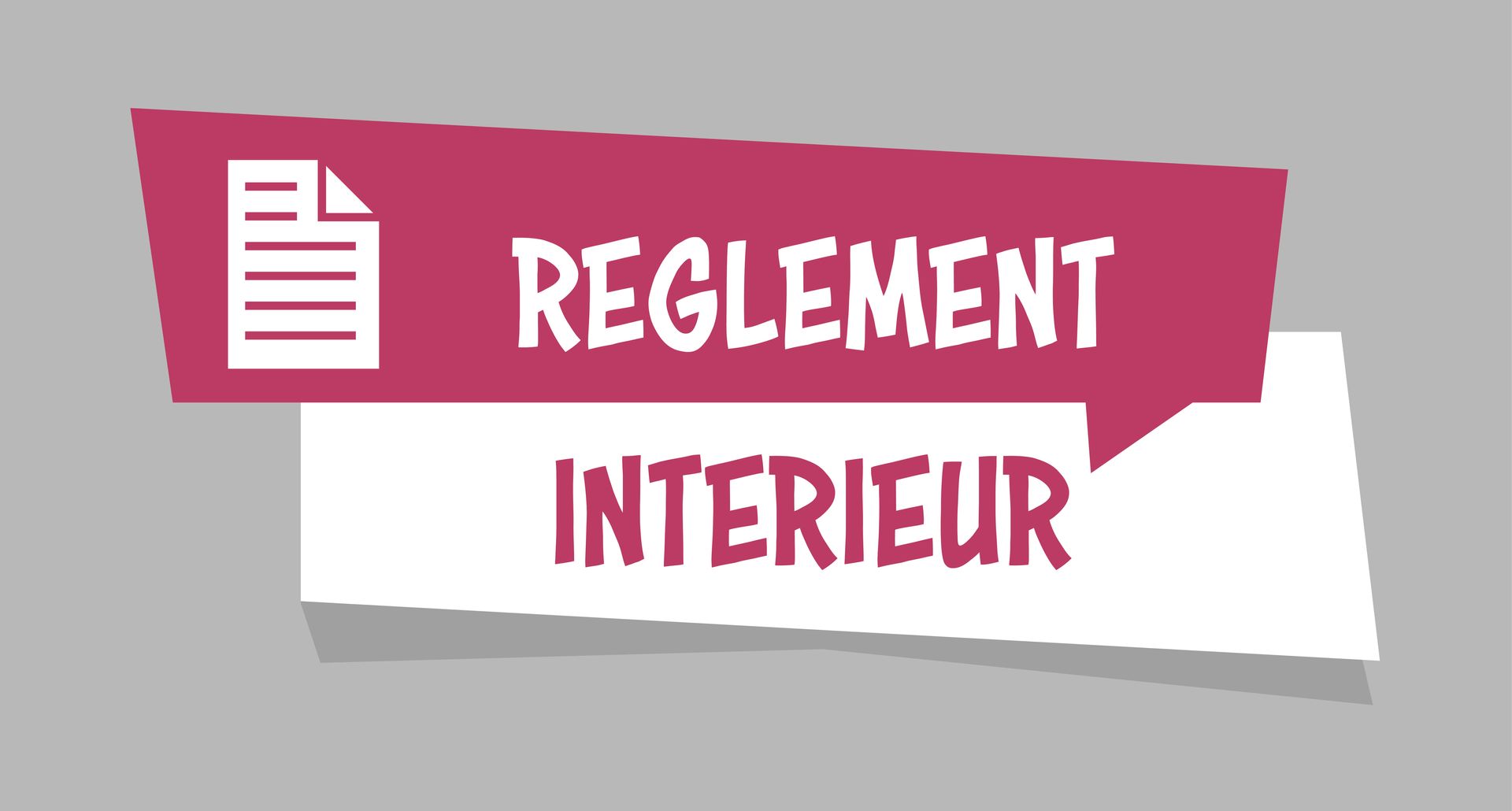 Règlement intérieur avec une main et une feuille