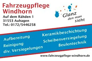 Logo Fahrzeugpflege Windhorn
