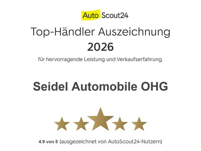 Ein Zertifikat mit der Aufschrift Seidel Automobile OHG
