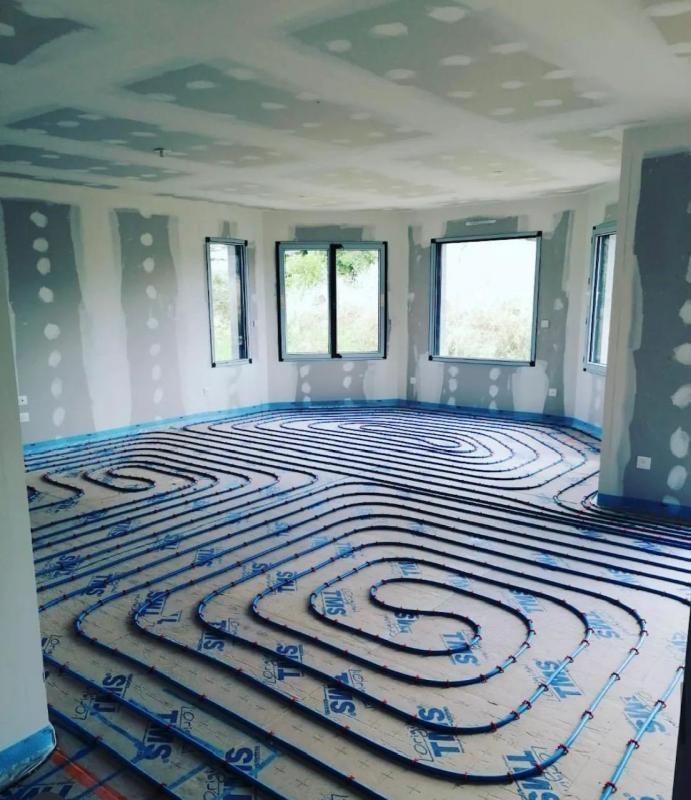 Pose d'une plancher chauffant